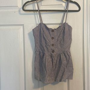 Cute summer striped peplum top